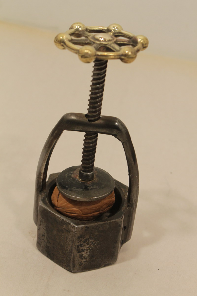 Old rarest nutcracker nut cracker cast iron and brass